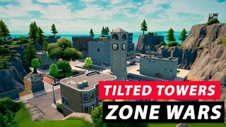 Tilted Towers Zone Wars. Fortnite Map Code: 9782-4512-1769 Guide