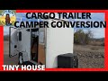 I converted a cargo trailer into a  TINY HOUSE camper