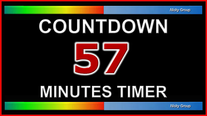 ⏰ 57 Minutes Timer - Countdown Full HD 1080p - Background Relaxing Music