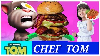 Talking tom shorts in REAL LIFE🍕Chef Tom vs Chef Hank👨‍🍳Cooking show.