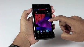 Motorola Razr Maxx ICS UI demo