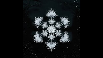 Mesmerizing Snowflake Fractal Growth (Animation)#cgi #animation #satisfying #simulation #3danimation