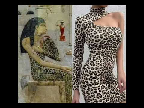 ازياء الموضة العالمية مستوحاة من الملابس الفرعونيه