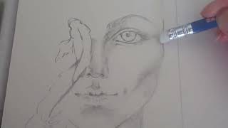 Working process of an artist. Drawing a fantasy portrait. #art #drawing #fantasyartist #portrait