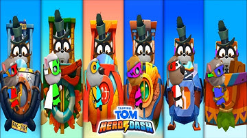 TALKING TOM HERO DASH # ALL SUPER HEROES / SAVE THE ALL CITY & HEROES - 2 COLOUR SUIT - GAMPLAY
