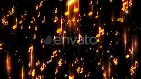 Music Notes Background | Motion Graphics - Envato elements