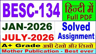 BESC 134 solved assignment 2026 in Hindi || besc 134 solved assignment 2025-26 || ignou besc134