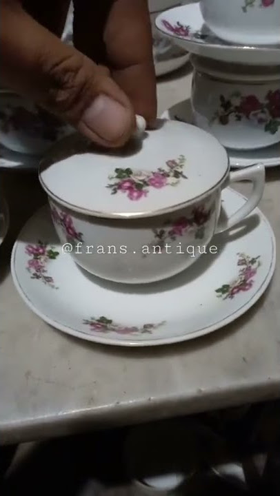 CANGKIR BUNGA FIVE ROSE LAWAS MINAT DM #barangantikindonesia #baranglawas#cangkirlawas #vidioshorts