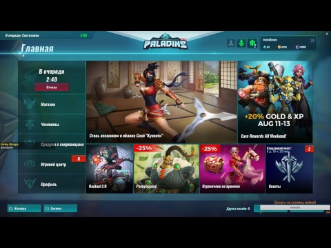 связист лагерь Paladins апп 4к ммр.ТОП ДОНАТ