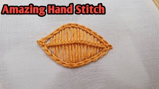 leaf hand embroidery new design all over work #sanahandstitch @w_sfashion9443