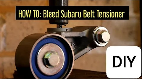HOW TO: Bleeding a brand new Subaru hydraulic timing belt tensioner.