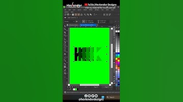Flip Text Effect in CorelDRAW Letter K #hevlendordesigns #coreldrawtips