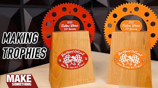 Making a pair of racing trophies | Woodworking project.