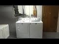 washer & dryer install in basement area