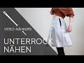 Unterrock nähen (einfach) statt Futter in Rock einnähen! So einfach geht's!