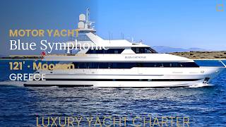 M/Y Blue Symphonie | 121ft Moonen | Rare Yacht Charter — 1 of 8 Built