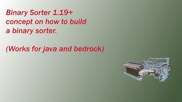How to put together a Binary Sorter 1.19+