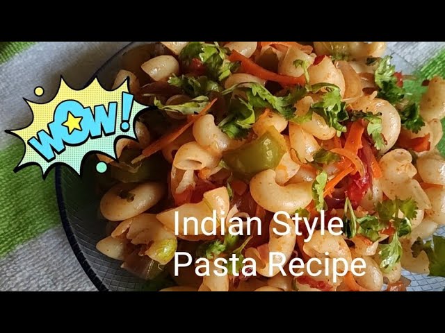 Healthy kids lunch box special recipe | Indian style Macaroni /Pasta recipe by 9to9 Recipes class=