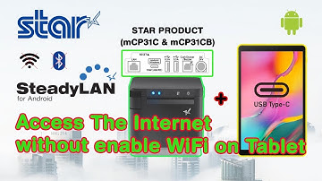mCP31C with Android Tablet(Type-C) through STAR SteadyLAN Innovation