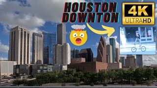 Walking Tour | Houston Downtown 4K Cold Lighting Style