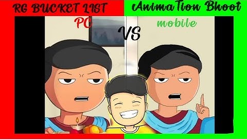 @RG BUCKET LIST VS AnimaTion Bhoot  | Mobile vs PC animation | Recreating rg video #javelinthrow