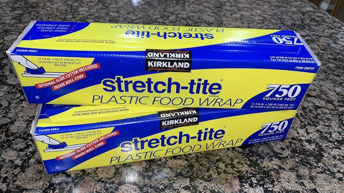 How to install the Kirkland Signature Stretch-Tite Plastic Food Wrap, 12 in  x 3000 ft item 208733