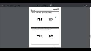 Kindergarten Math Module 6 Assessment