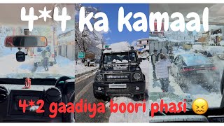 Gurkha ne bacha liya | Snow drive in Manali