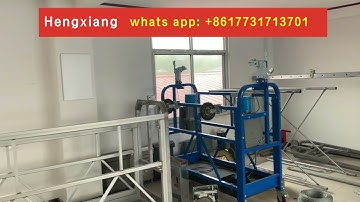 Temporary suspended platform, electric  cradle, construction gondola