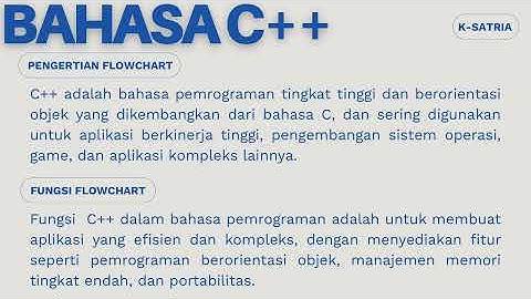 𝐅𝐋𝐎𝐖𝐂𝐇𝐀𝐑𝐓 & 𝐏𝐄𝐌𝐑𝐎𝐆𝐑𝐀𝐌𝐀𝐍 𝐁𝐀𝐇𝐀𝐒𝐀 𝐂++ || 𝐈𝐧𝐟𝐨𝐫𝐦𝐚𝐭𝐢𝐤𝐚 𝐒𝐌𝐀𝐍 𝟏 𝐉𝐚𝐭𝐢𝐬𝐚𝐫𝐢