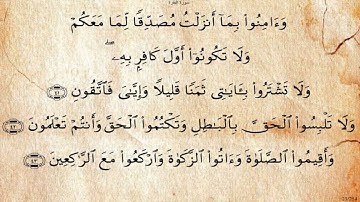 سورة البقرة  بصوت علي بن عبد الرحمن الحذيفي