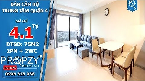 Bán căn hộ 75m2 The Gold View Quận 4, thiết kế 2 phòng ngủ nội thất cao cấp | Propzy