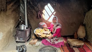 Village Life! Baking Unleavened Bread and Cooking Rice Milk with Cow's Milk