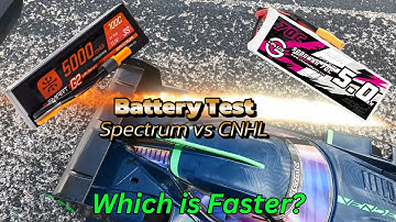 Battery Comparison - Spectrum vs CNHL G+ - Speed Test - Arrma Vendetta #arrma #comparison #rc