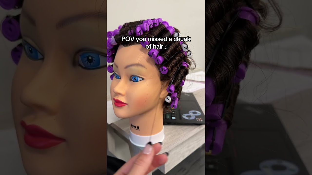 We Ve All Done It As A Cos Student Beautyschool Perm Hair Cosmetology Relatable Perming