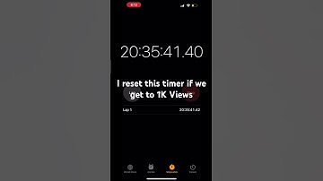 I reset this timer if we get to 1K #stopwatch