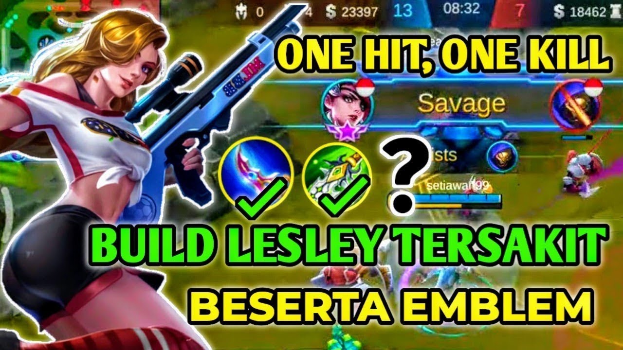 WTF DAMAGE LESLEY | LESLEY SUPPORT BUILD 100% DEADLY | BUILD TOP GLOBAL LESLEY | LESLEY