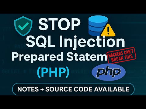 Day 32: SQL Injection Prevention in PHP 🔥 | Prepared Statements (mysqli + PDO) Full Explanation