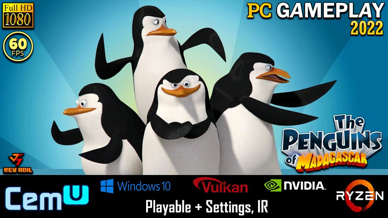 CEMU The Penguins of Madagascar PC Gameplay Full Playable WiiU