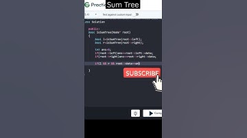 Sum Tree | Dsa binary tree | gfg practice problem solving #shorts #gfg #coding #programming