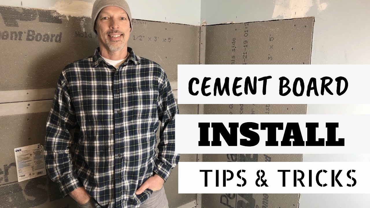 How to install Cement Board in shower easily - YouTube