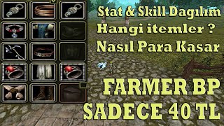 Knight Online En İdeal Farmer BP | Farm Slotları | Stat&Skill Dağılımı