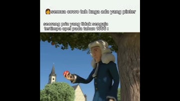 Pikirkan lagi, mbak, yg nemu gravitasi siapa? #indonesia #memes #animation #isaacnewton #gravity