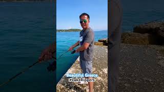 Exploring Corfu Greece: Saltwater Ocean Fishing Fun!🐠🐡🎣#fishing #sea #ocean