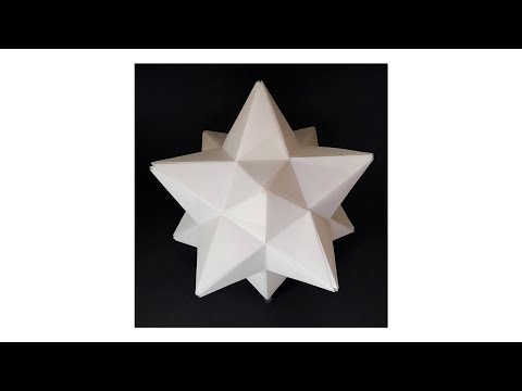 HOW TO MAKE ORIGAMI LESSER STELLATED DODECAHEDRON 030 25 APRIL 2020