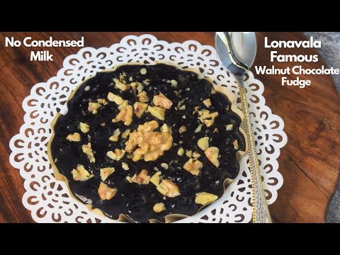 Homemade Lonavala Style Walnut Chocolate Fudge | Easy Chocolate Fudge | Chocolate - Food Connection