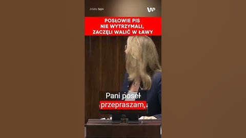 Posłowie PiS próbowali zagłuszyć jej wystąpienie w Sejmie