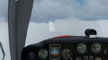 P3D v4.5 with A2A Bonanza and Rain on Windshield Effect || Oklahoma Storm || i5-4690K & GTX 760