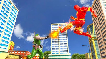 Flying Fire Hero Robot Transformation City Rescue Mission Android Gameplay