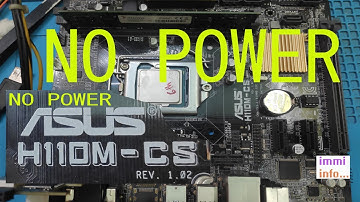ASUS H110M CS NO POWER PROBLEM SOLVED